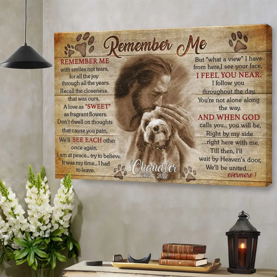Remember Me Poem | Dog Memorial Gifts