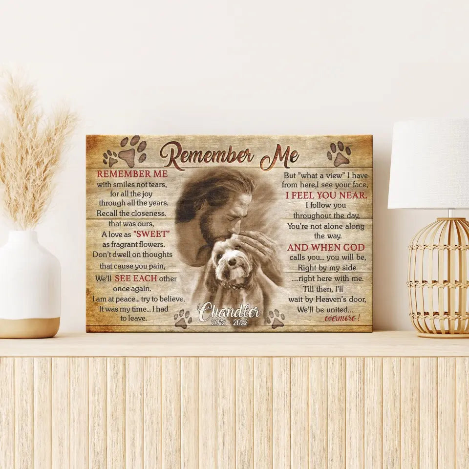 Remember Me Poem | Dog Memorial Gifts