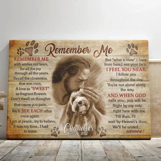 Remember Me Poem | Dog Memorial Gifts