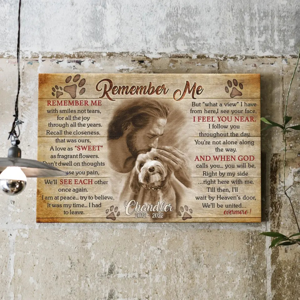 Remember Me Poem | Dog Memorial Gifts
