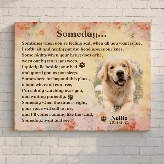 Custom Dog Memorial Canvas 