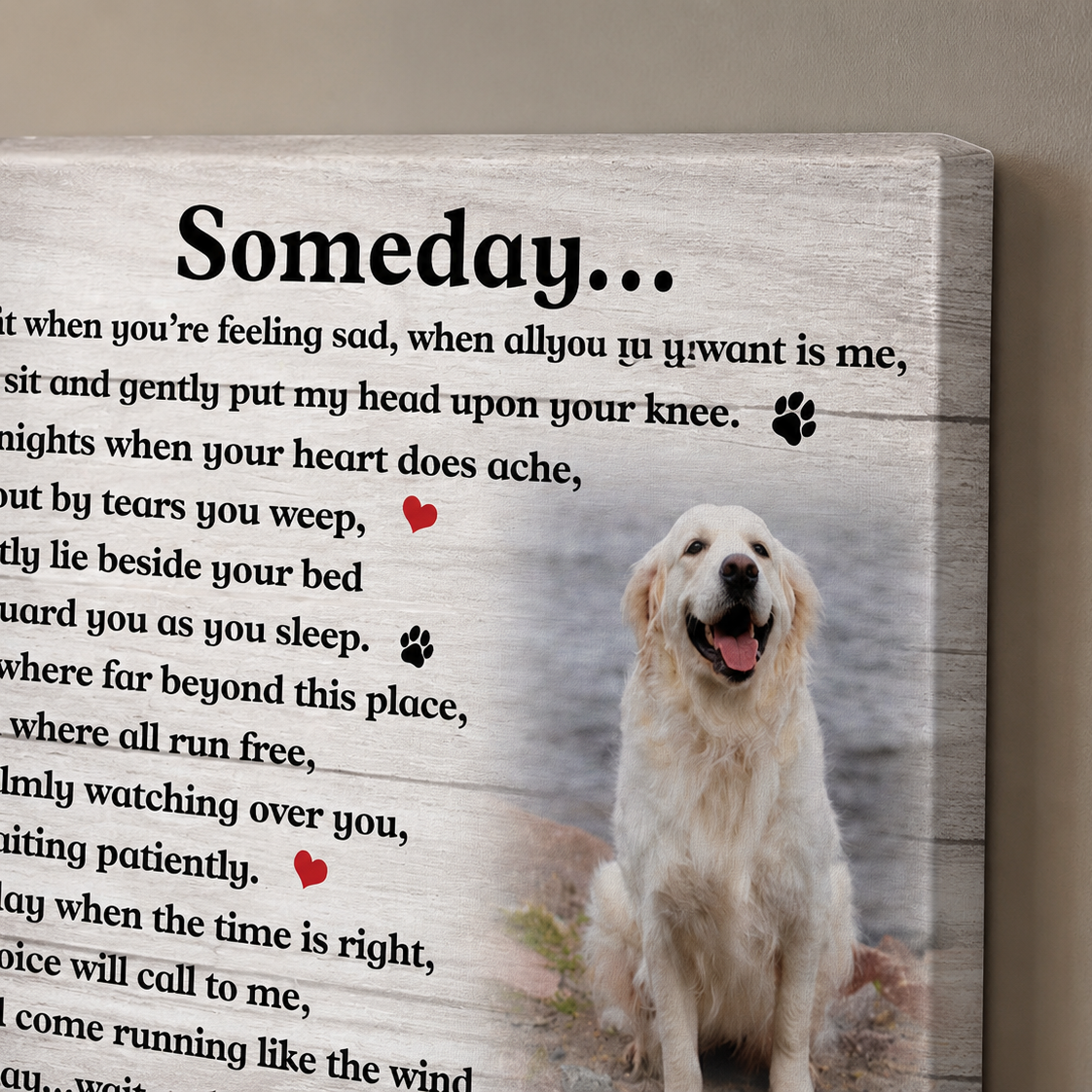 Someday Poem Dog Memorial Gifts