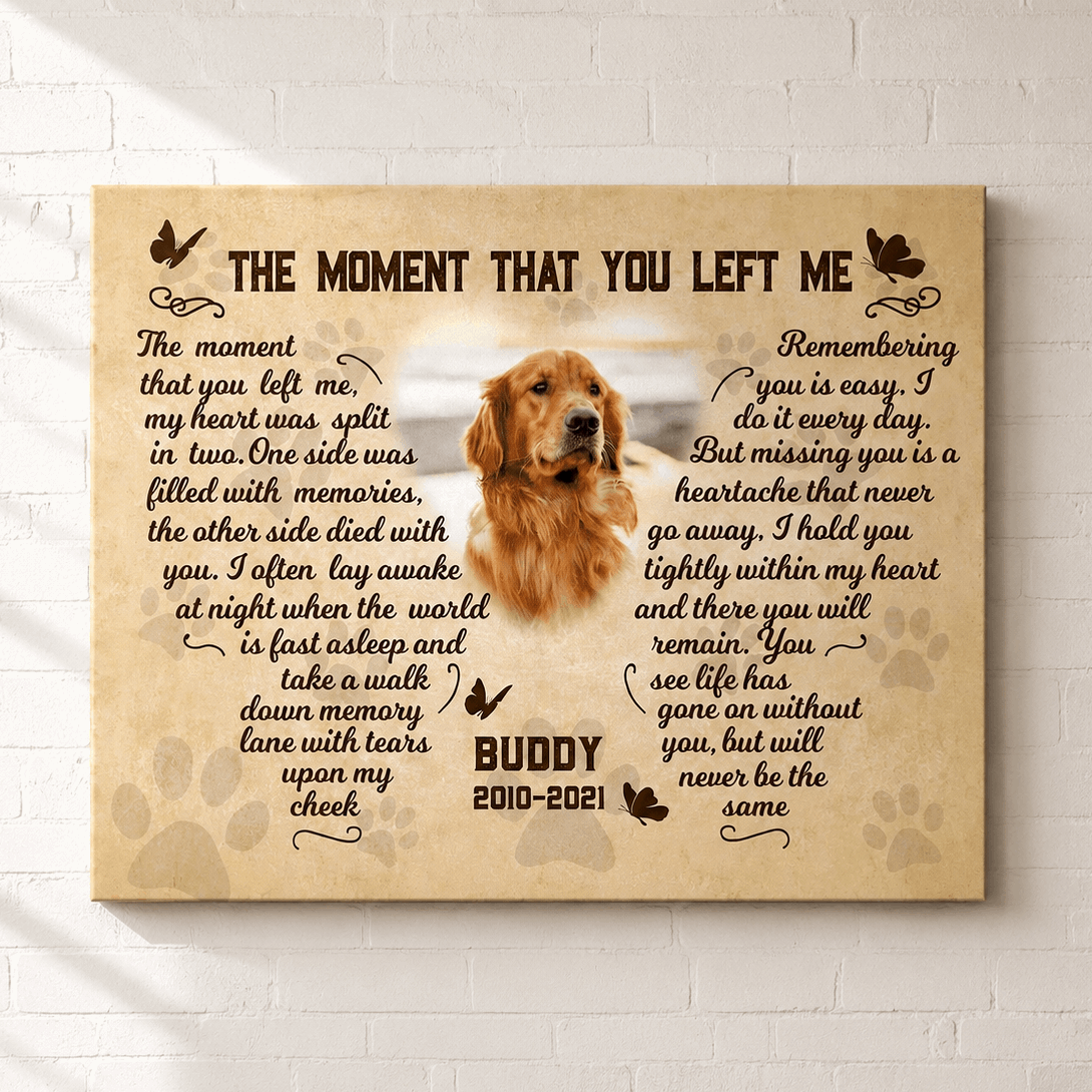 The Moment That You Left Me Canvas Print Art