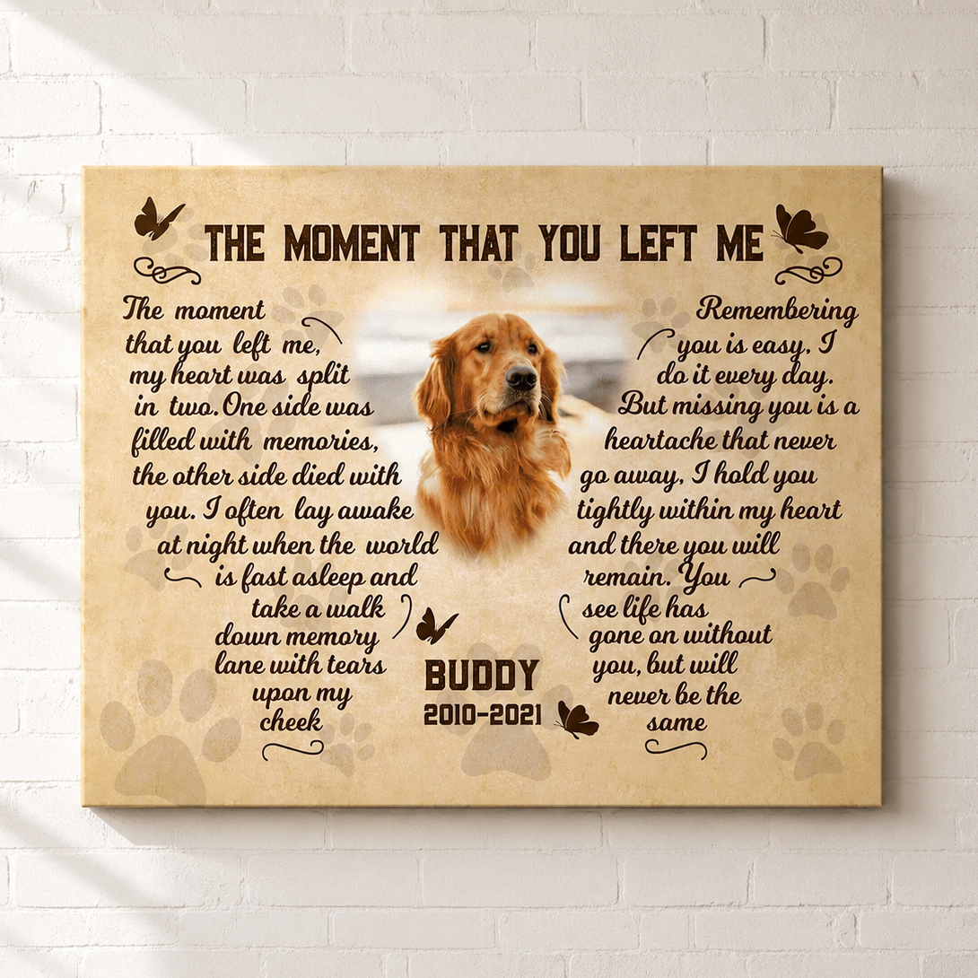 The Moment That You Left Me Canvas Print Art