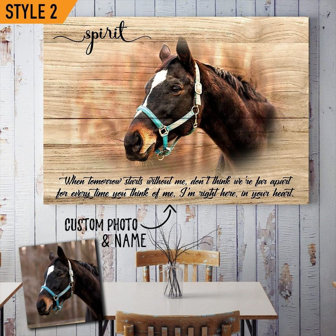 Horse Loss Quote | Custom Horse Memorial Canvas Print