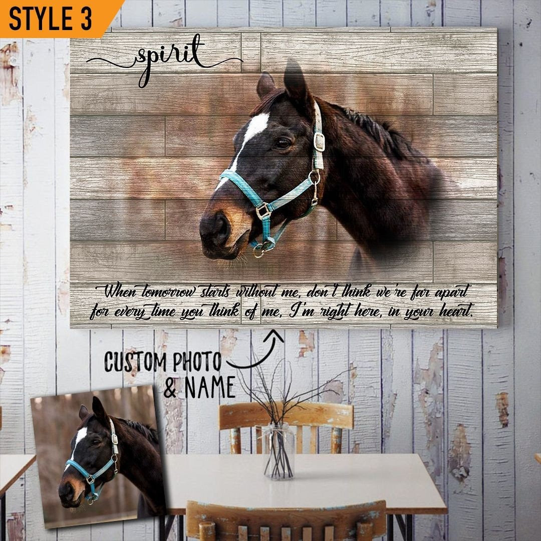 Horse Loss Quote | Custom Horse Memorial Canvas Print