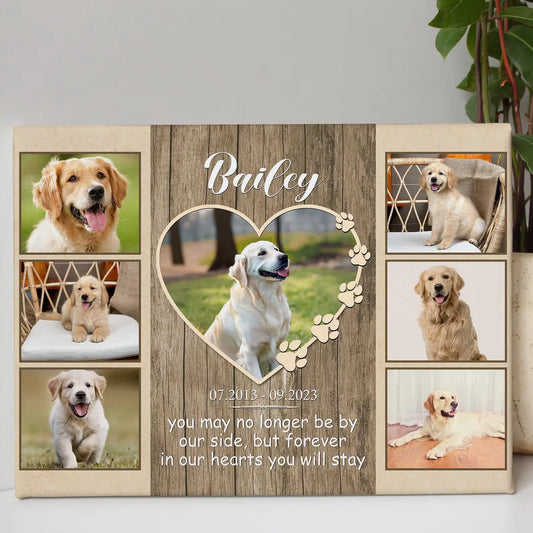 You May No Longer Be | Custom Dog Memorial Canvas | Dog Memorial Gifts