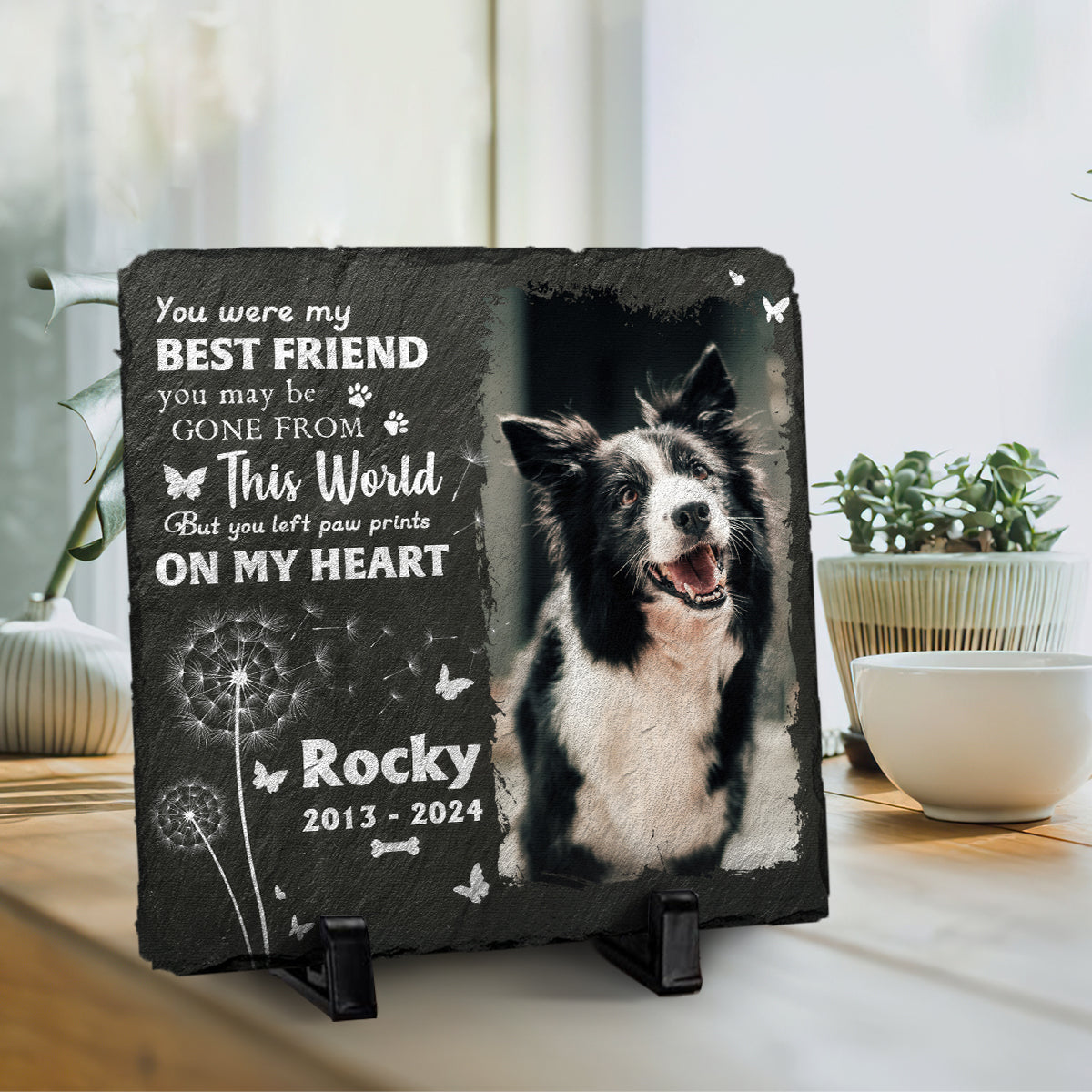 You Were My Best Friend Memorial Stone | Dog Headstone | Dog Tombstone
