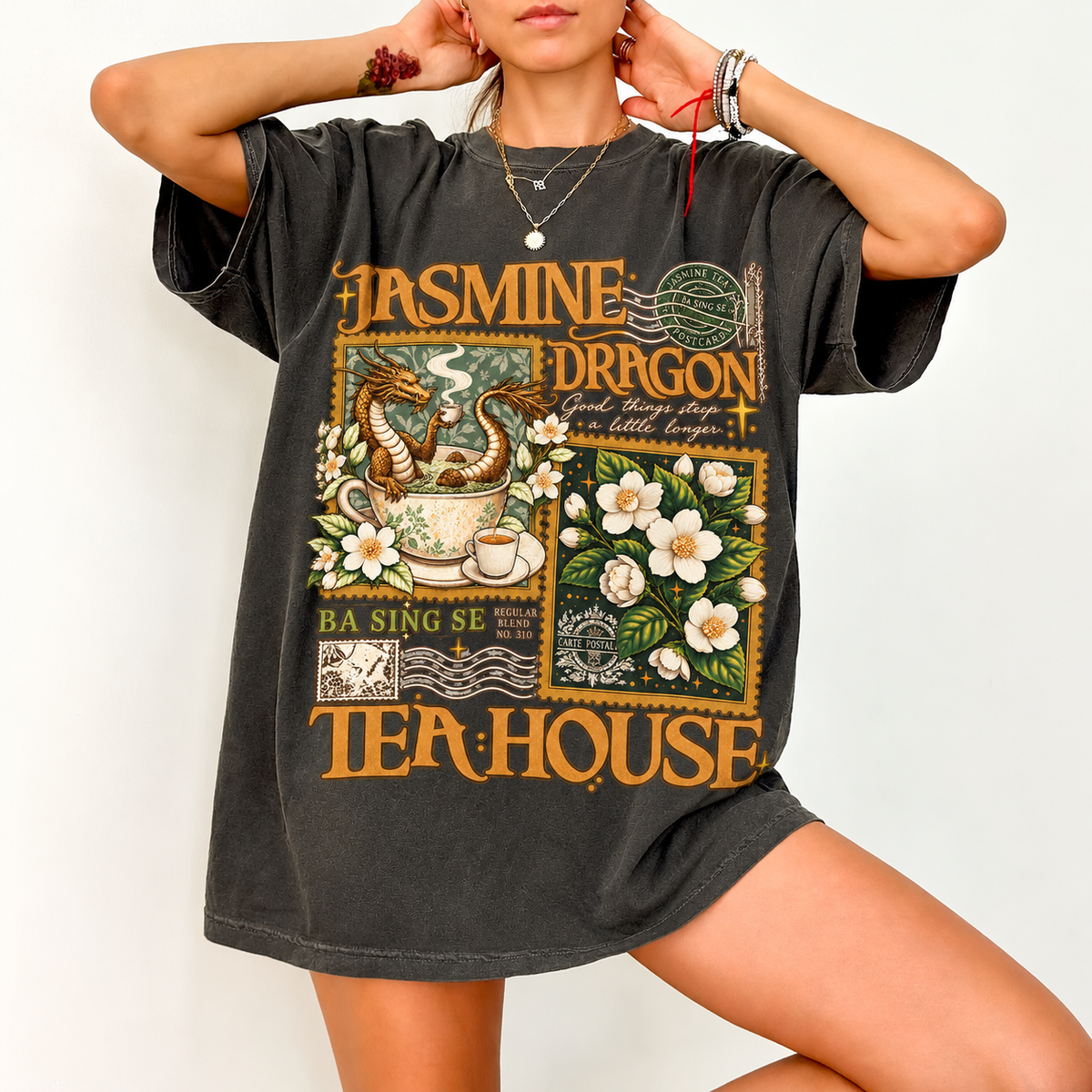 Jasmine Dragon Tea House Comfort Colors® Shirt | Uncle Iroh Tea Shop Shirt