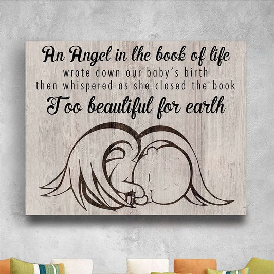 Too Beautiful For Earth | Memorial Canvas Print