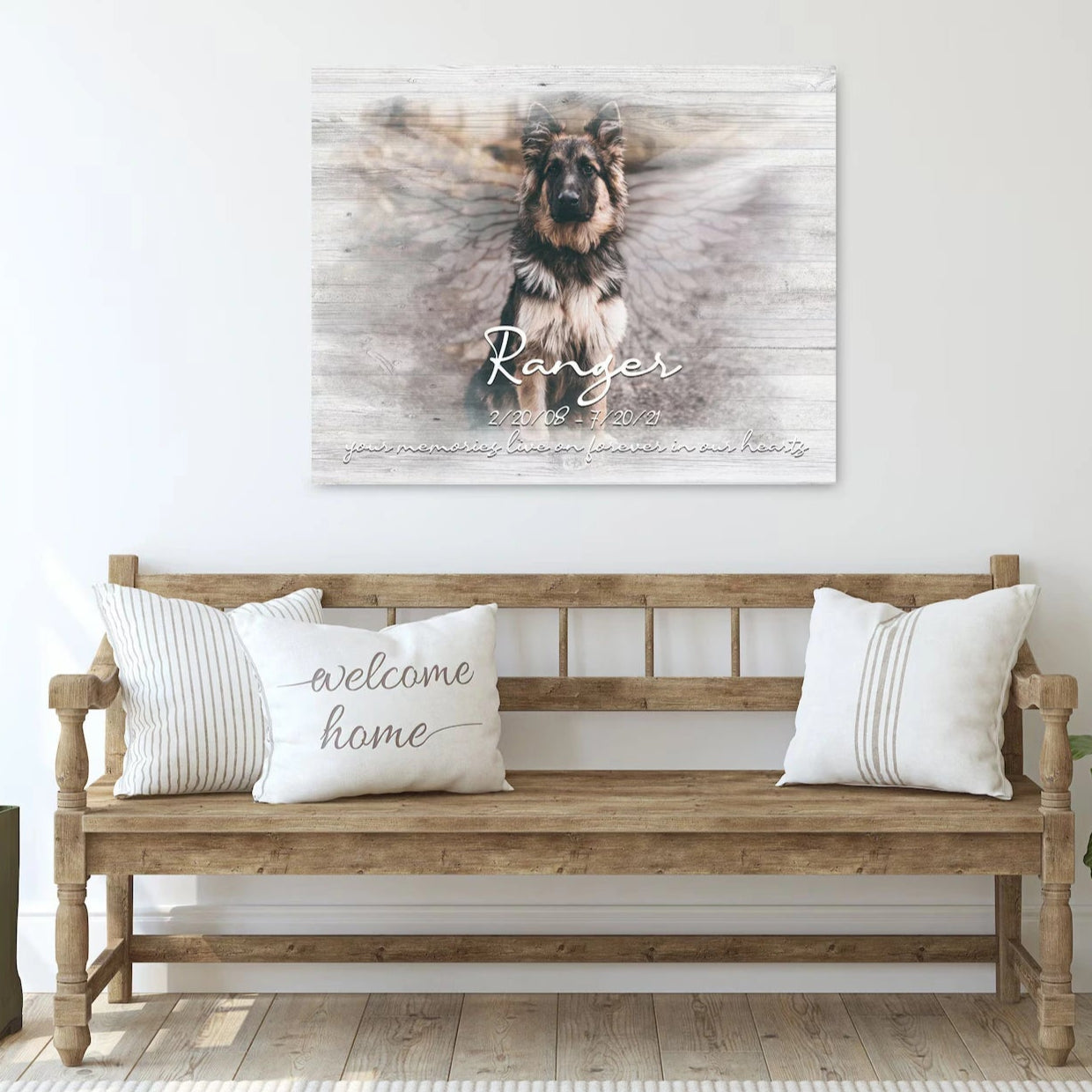 Sometimes A Very Special Dog Enters Our Lives Losing Dog Quote | Custom Dog Memorial Canvas Print