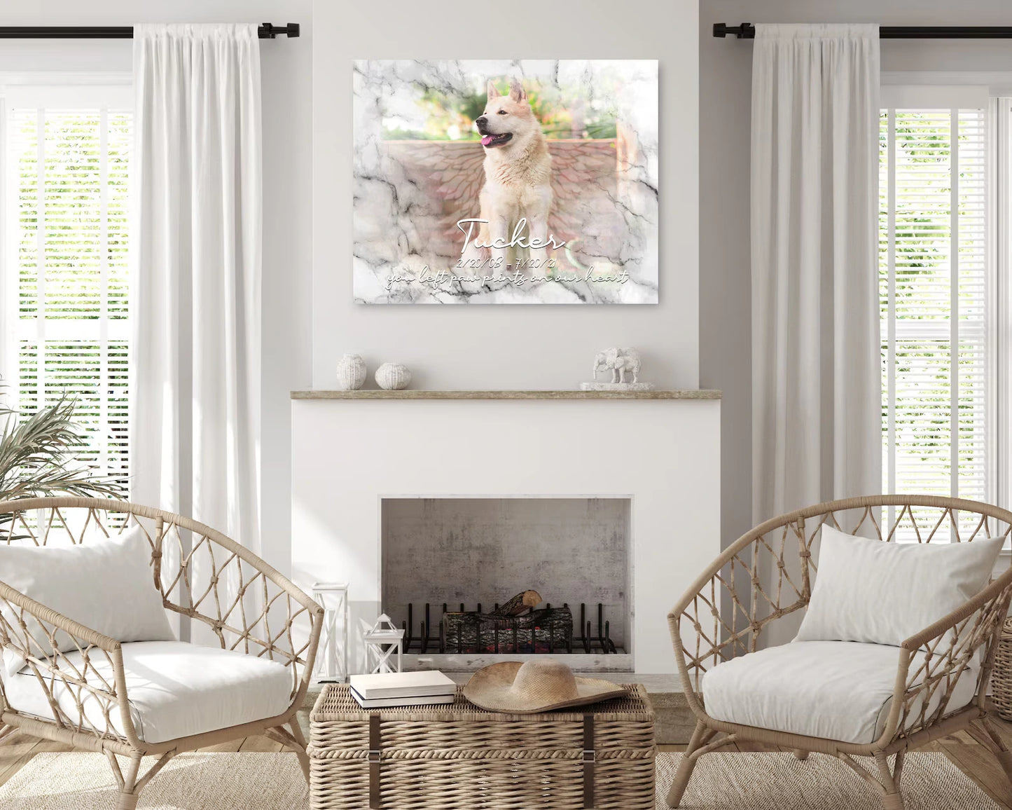 Sometimes A Very Special Dog Enters Our Lives Losing Dog Quote | Custom Dog Memorial Canvas Print