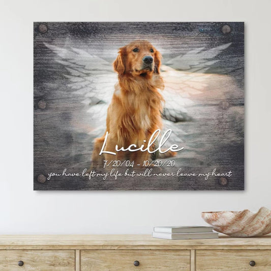 Sometimes A Very Special Dog Enters Our Lives Losing Dog Quote | Custom Dog Memorial Canvas Print