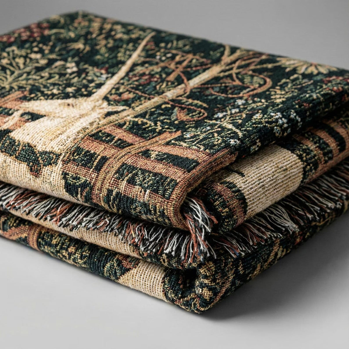 The Unicorn In Captivity Tapestry | Unicorn Hunt Tapestry