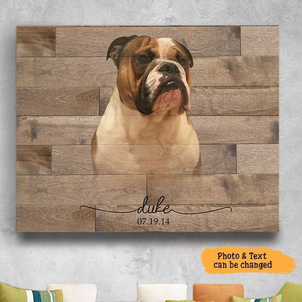 Losing Dog Quote | Custom Dog Memorial Canvas Print